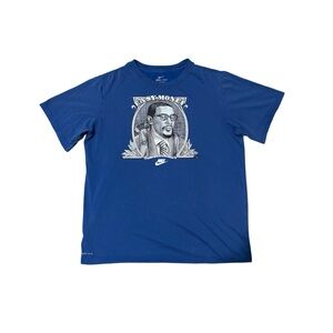 Nike dri-fit boys Kevin Durant “Easy Money” blue T-shirt